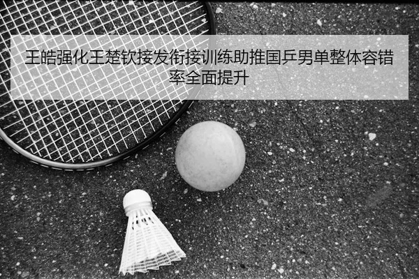 王皓强化王楚钦接发衔接训练助推国乒男单整体容错率全面提升